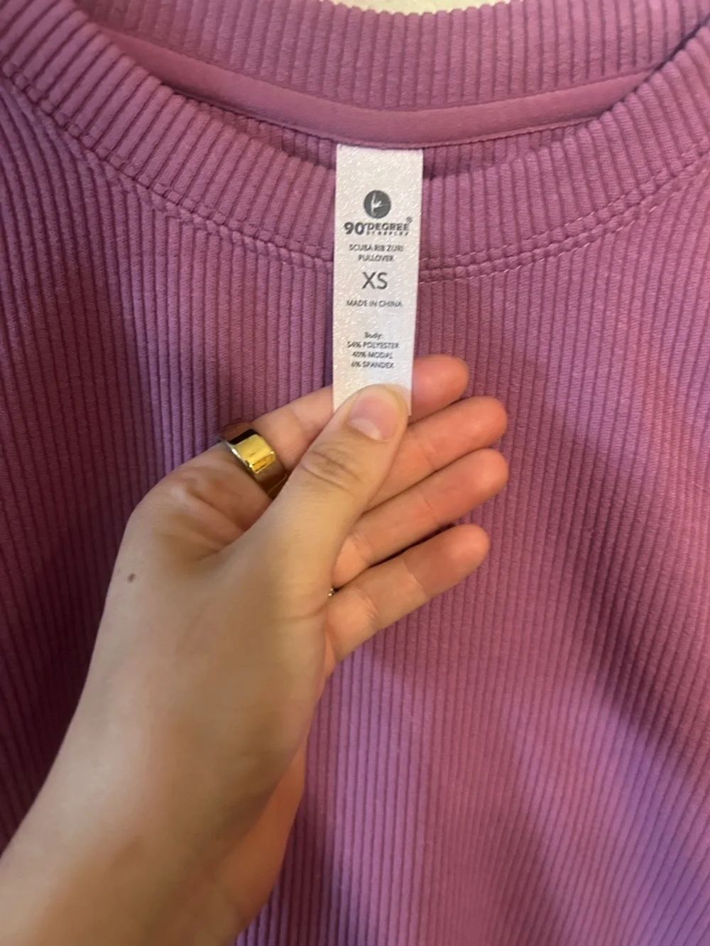 90 Degree By Reflex Lavender Purple Two-Piece Lounge Pajama Set